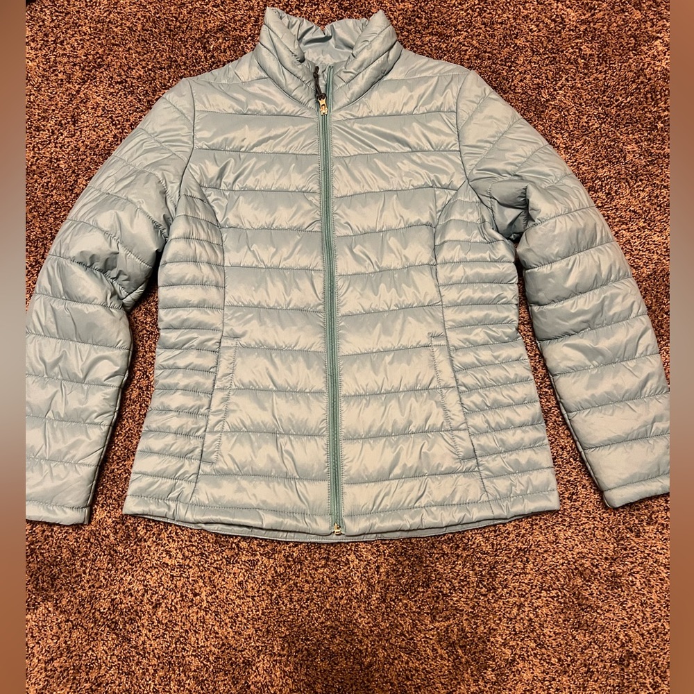 Free Country Baby Blue Puffer Jacket Medium Womens